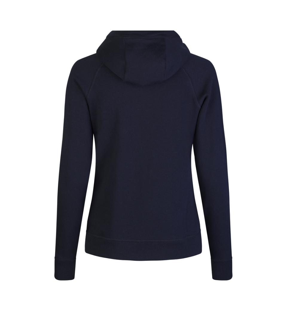 CORE Hoodie med lynlås - Dame - Navy - ID 0639 - Modekompagniet.dk
