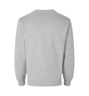 Økologisk O-hals sweatshirt - Herre - Grå - ID 0682 - Modekompagniet.dk