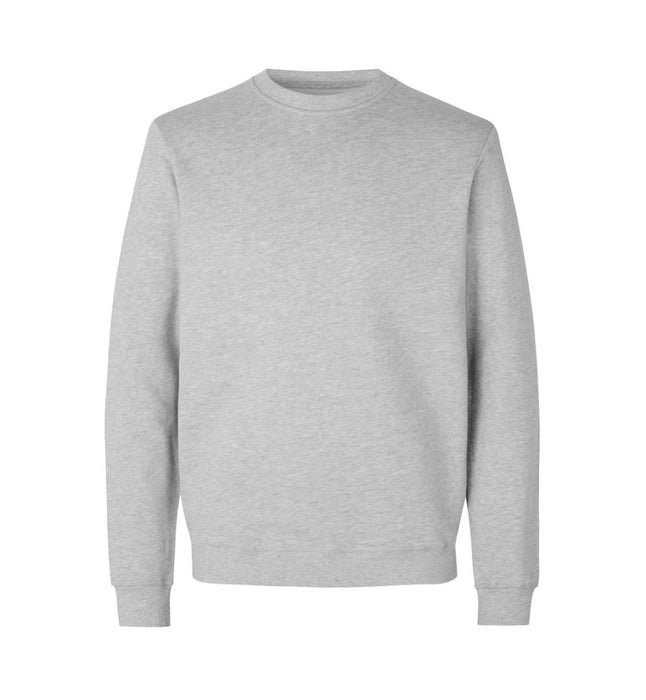 Økologisk O-hals sweatshirt - Herre - Grå - ID 0682 - Modekompagniet.dk
