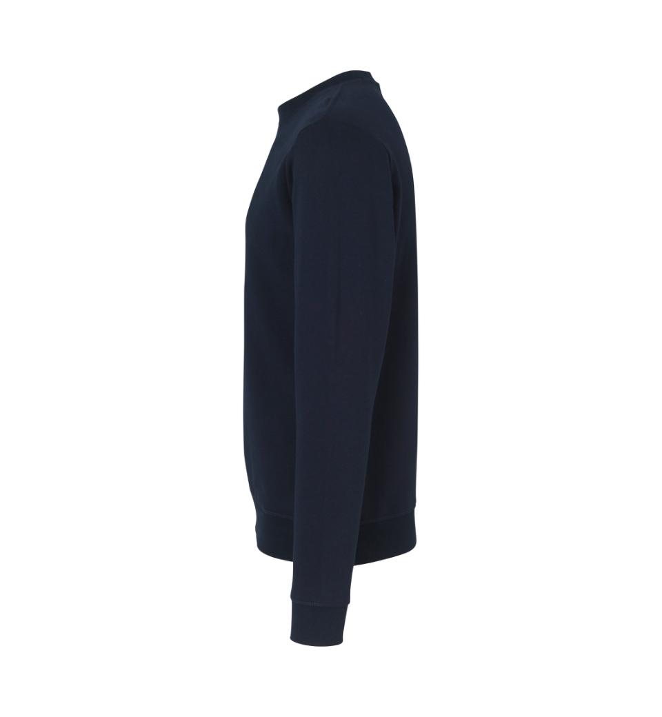 Økologisk O-hals sweatshirt - Herre - Navy - ID 0682 - Modekompagniet.dk