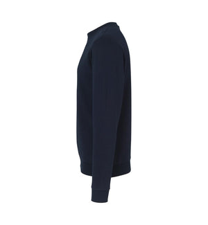 Økologisk O-hals sweatshirt - Herre - Navy - ID 0682 - Modekompagniet.dk