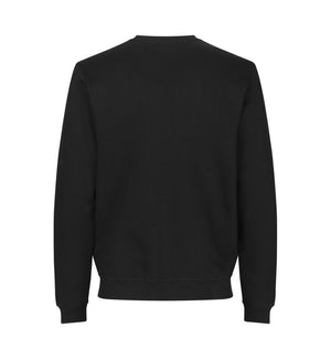 Økologisk O-hals sweatshirt - Herre - Sort - ID 0682 - Modekompagniet.dk