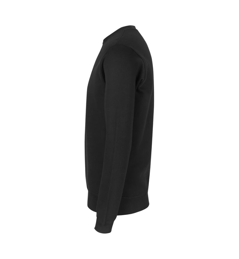 Økologisk O-hals sweatshirt - Herre - Sort - ID 0682 - Modekompagniet.dk