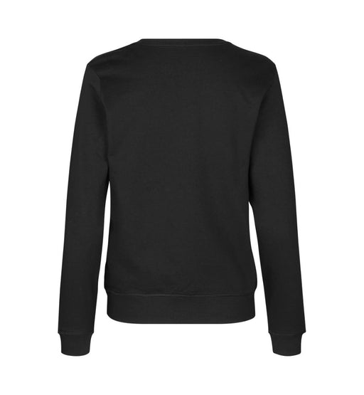 Økologisk O-hals sweatshirt - Dame - Sort - ID 0683 - Modekompagniet.dk