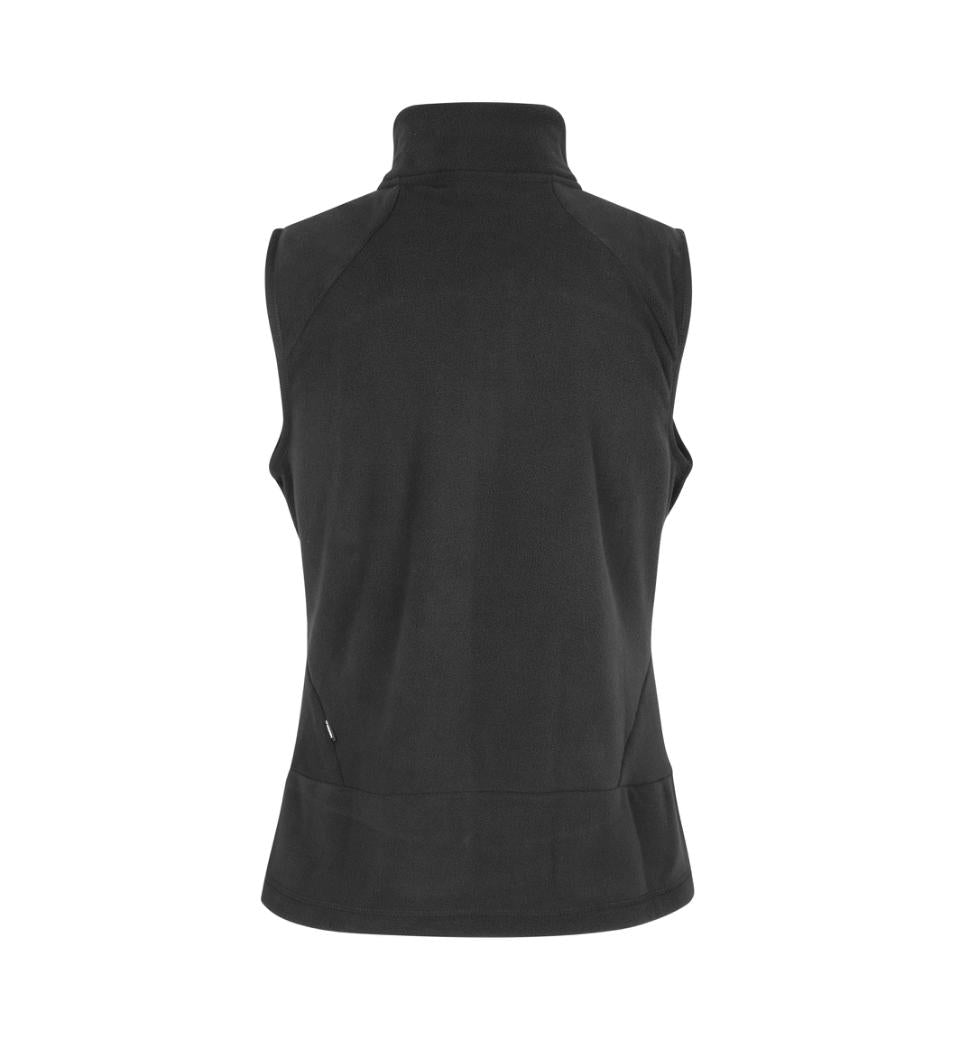 Active Fleecevest - Dame - Sort - ID 0812 - Modekompagniet.dk