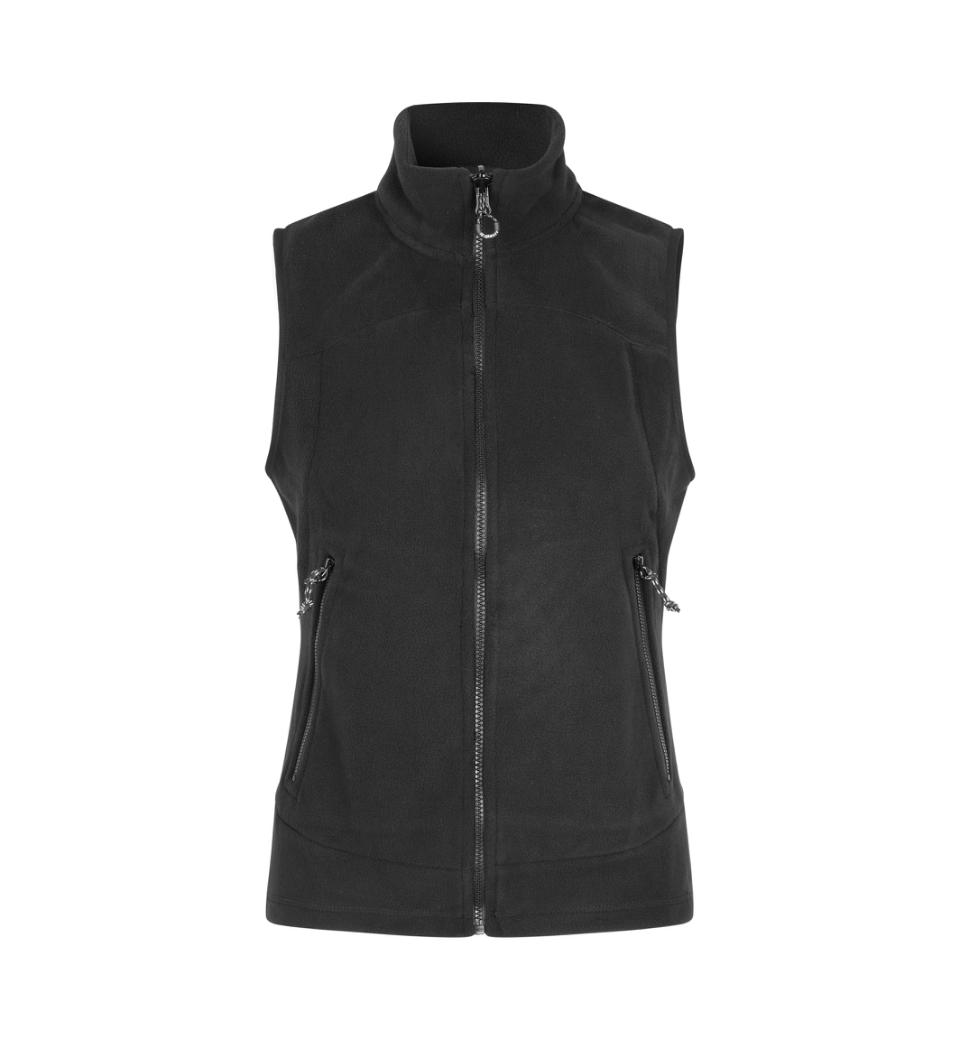 Active Fleecevest - Dame - Sort - ID 0812 - Modekompagniet.dk