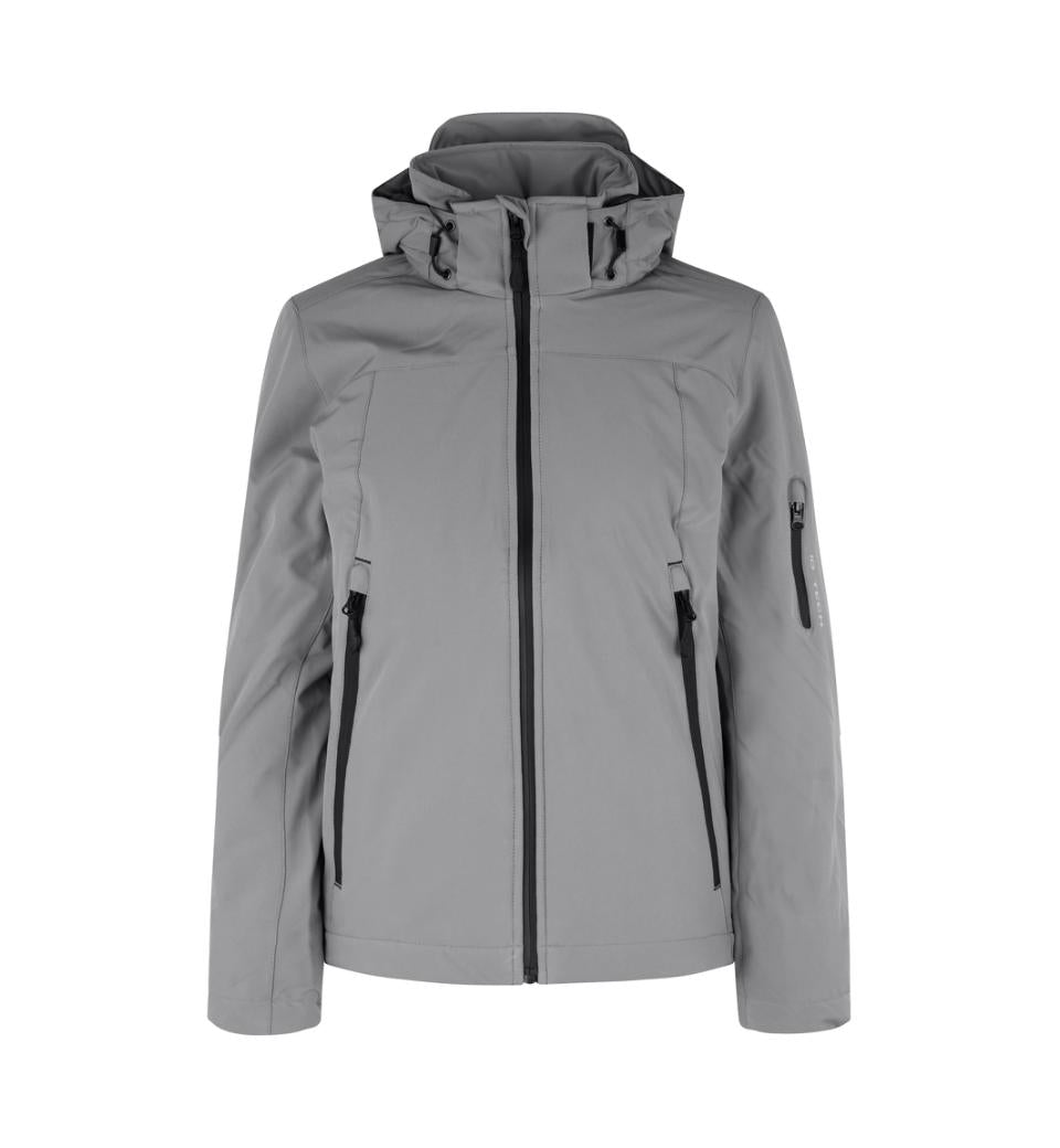 Vinter Softshell Jakke - Dame - Grå - ID 0899 - Modekompagniet.dk