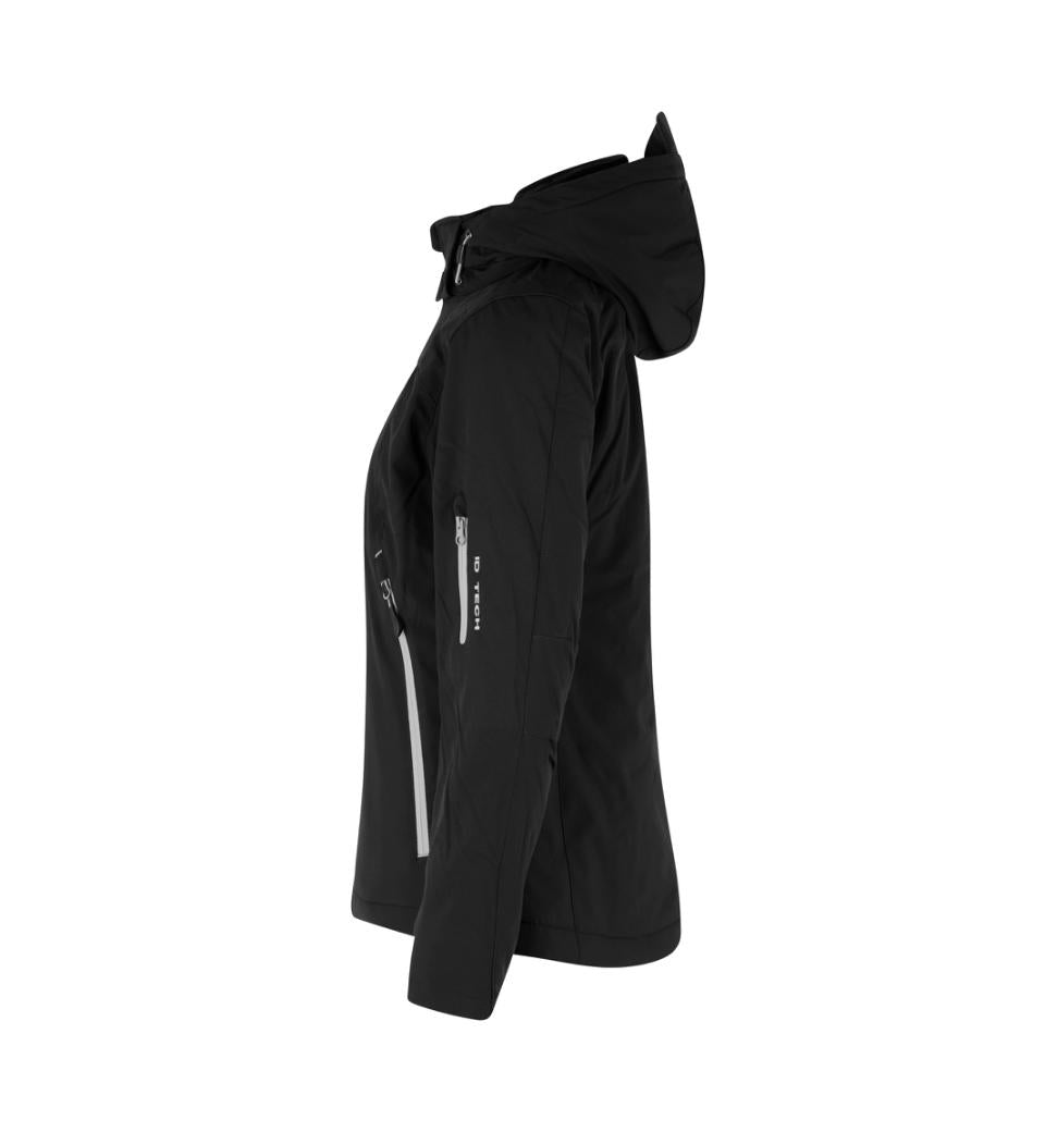 Vinter Softshell Jakke - Dame - Sort - ID 0899 - Modekompagniet.dk