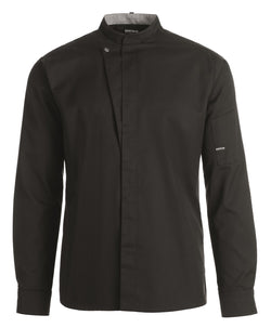 KOKKE-/SERVICEJAKKE LANG ARM - Herre/ dame - Sort - 23515 - Modekompagniet.dk