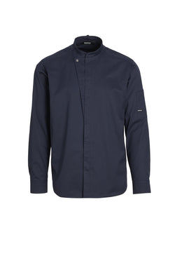 KOKKE-/SERVICEJAKKE LANG ARM - Herre/ dame - Navy - 23515 - Modekompagniet.dk