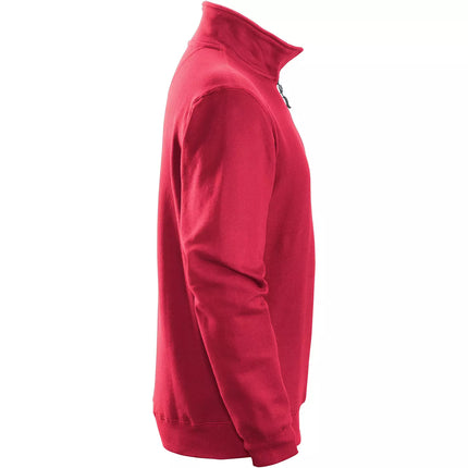 Snickers 2818 sweatshirt med kort lynlås, Chili Red - Modekompagniet.dk