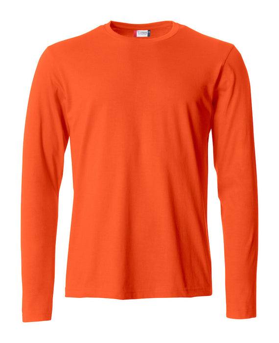 Langærmet T-shirt XS / Orange Clique - Modekompagniet.dk