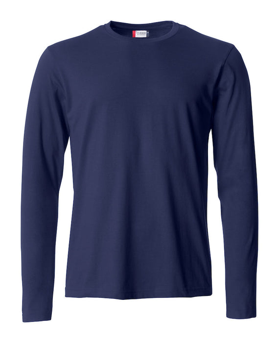 Langærmet T-shirt XS / Navy Blå Clique - Modekompagniet.dk