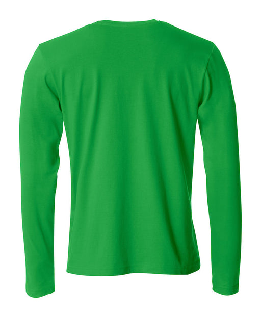 Basic T-shirt med langeærmer - Grøn - Clique 029033 - Modekompagniet.dk