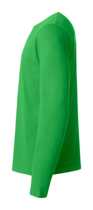 Basic T-shirt med langeærmer - Grøn - Clique 029033 - Modekompagniet.dk