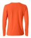 Basic Dame T-shirt med langeærmer - Orange - Clique 029034 - Modekompagniet.dk