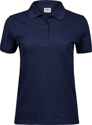 Heavy polo - Dame - Navy - Style 1401 - Modekompagniet.dk