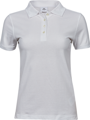 Heavy polo - Dame - Hvid - Style 1401 - Modekompagniet.dk