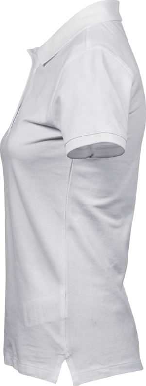 Heavy polo - Dame - Hvid - Style 1401 - Modekompagniet.dk