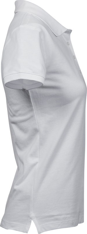 Heavy polo - Dame - Hvid - Style 1401 - Modekompagniet.dk