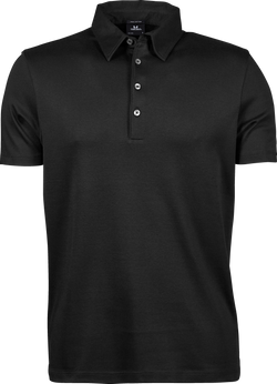 Luxury Interlock Polo - Herre - Sort - Style 1440 - Modekompagniet.dk