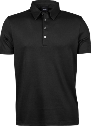 Luxury Interlock Polo - Herre - Sort - Style 1440 - Modekompagniet.dk