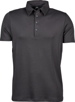 Luxury Interlock Polo - Herre - Grå - Style 1440 - Modekompagniet.dk