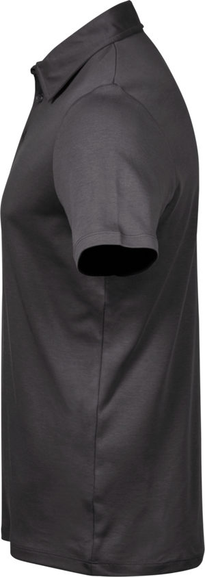 Luxury Interlock Polo - Herre - Grå - Style 1440 - Modekompagniet.dk