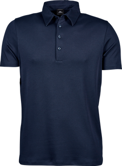 Luxury Interlock Polo - Herre - Navy - Style 1440 - Modekompagniet.dk