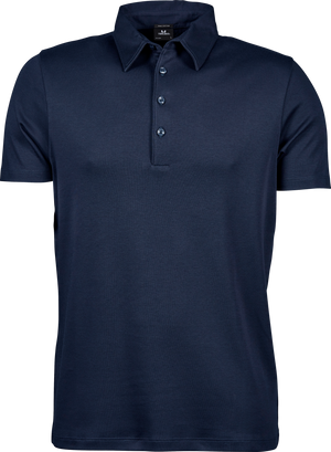 Luxury Interlock Polo - Herre - Navy - Style 1440 - Modekompagniet.dk