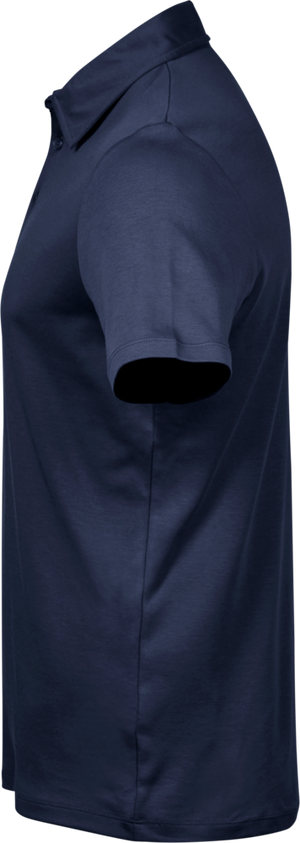 Luxury Interlock Polo - Herre - Navy - Style 1440 - Modekompagniet.dk