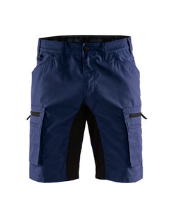 Service Shorts Med Stretch - Herre - Blå - 1449 Blåklæder - Modekompagniet.dk