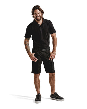 Service Shorts Med Stretch - Herre - Sort - 1449 Blåklæder - Modekompagniet.dk