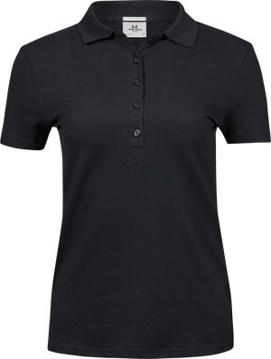 Luxury Stretch dame polo - Sort - Teejays 145