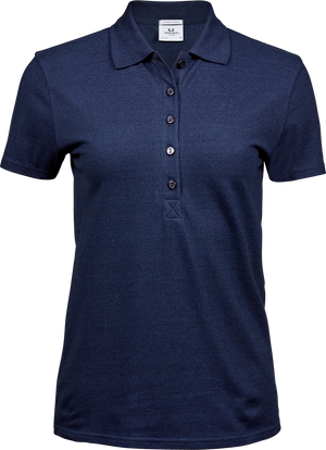 Luxury Stretch Dame Polo - Mørkeblå - Teejays 145
