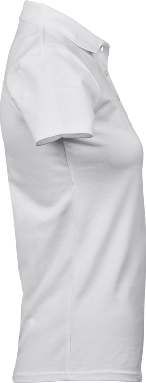 Luxury Stretch Dame Polo - Hvid - Teejays 145
