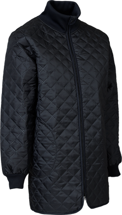 Lang Termojakke Dame, Sort - Elka 160529