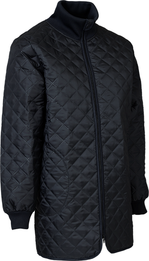 Lang Termojakke Dame, Sort - Elka 160529