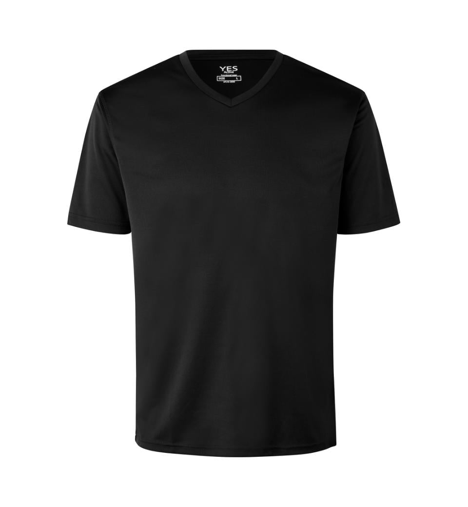 ID Yes Active T-shirt - Sort - ID 2030 - Modekompagniet.dk