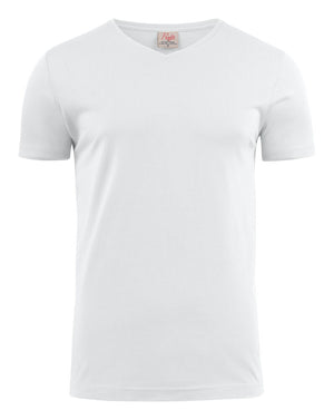 Heavy V-neck - Herre - Hvid - Printer 2264024