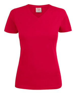 Heavy V-neck Dame - Rød - Printer 2264025