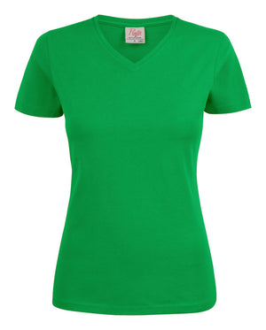 Heavy V-neck Dame - Grøn - Printer 2264025