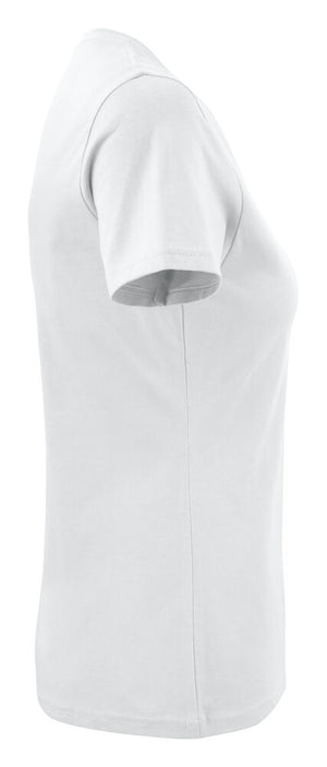 Heavy V-neck Dame - Hvid - Printer 2264025