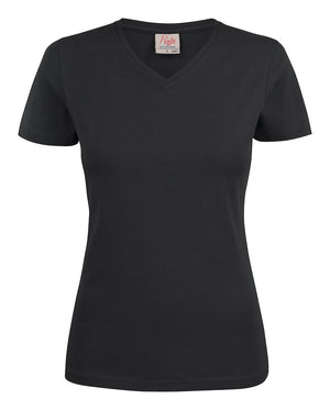 Heavy V-neck Dame - Sort - Printer 2264025