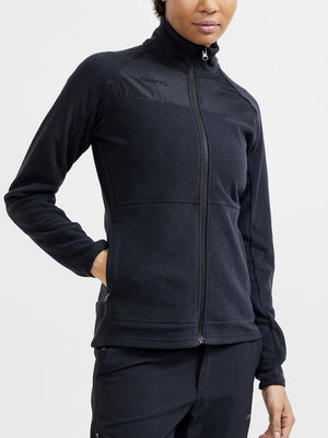 ADV Explore Midlayer Fleecejakke Dame, Sort - Craft 1910397 - Modekompagniet.dk