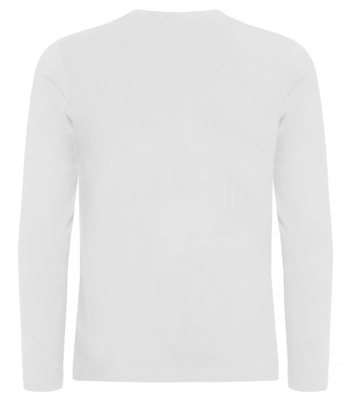 Premium langærmet t-shirt - Hvid - Clique 029358 - Modekompagniet.dk