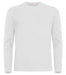 Premium langærmet t-shirt - Hvid - Clique 029358 - Modekompagniet.dk