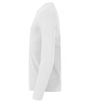 Premium langærmet t-shirt - Hvid - Clique 029358 - Modekompagniet.dk