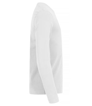 Premium langærmet t-shirt - Hvid - Clique 029358 - Modekompagniet.dk