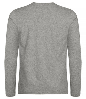 Premium langærmet t-shirt - Grå - Clique 029358 - Modekompagniet.dk